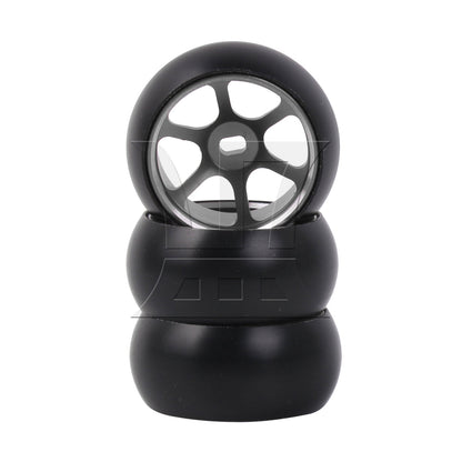BQLZR RC1:28 Upgrade Titanium 6 Spoke Wheel Rims Tire Replacement Parts