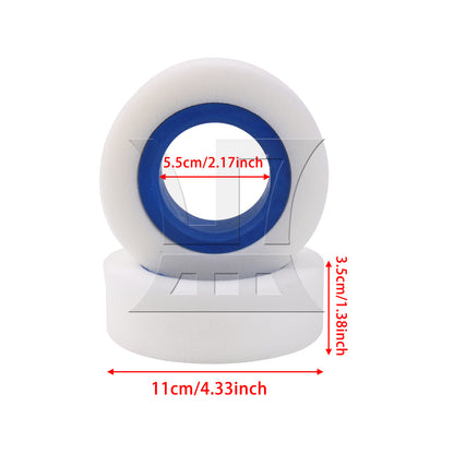 BQLZR 4Pieces RC Car 1:10 Blue Foam Inserts Replacement for TRX4 114-120mm 1.9 Inch