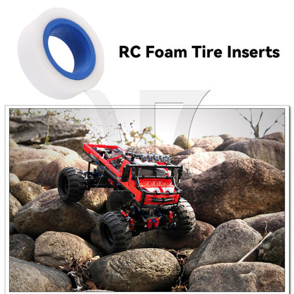 BQLZR 4Pieces RC Car 1:10 Blue Foam Inserts Replacement for TRX4 114-120mm 1.9 Inch