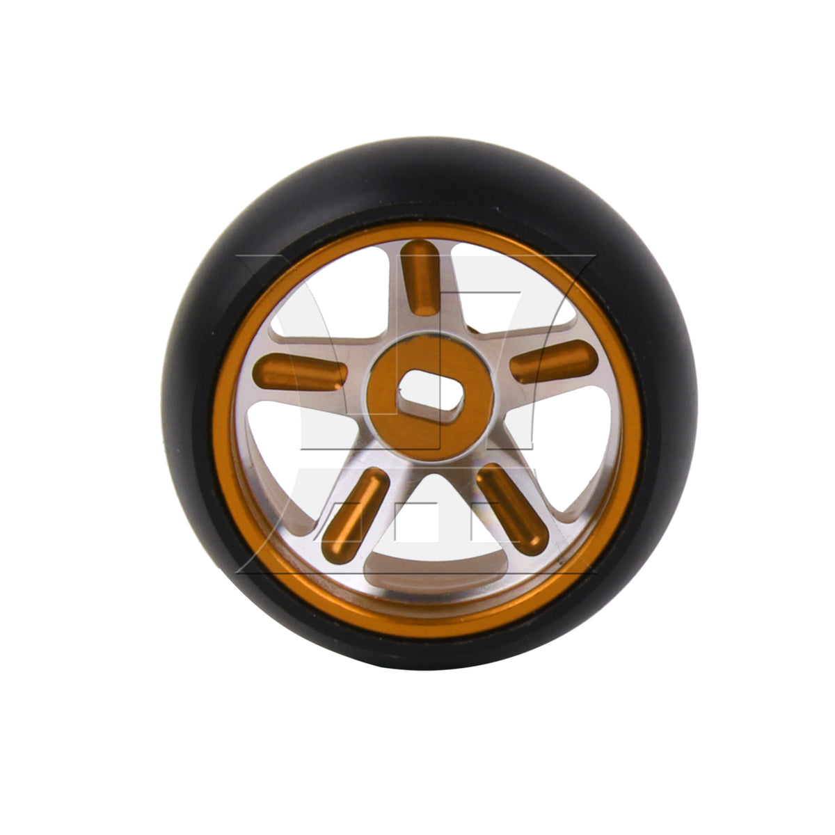 BQLZR 4Pieces RC1:28 Drift Tyre 5 Spoke Wheel Rim Replacement for K969-12Y Yellow