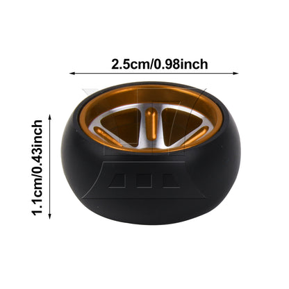 BQLZR 4Pieces RC1:28 Drift Tyre 5 Spoke Wheel Rim Replacement for K969-12Y Yellow