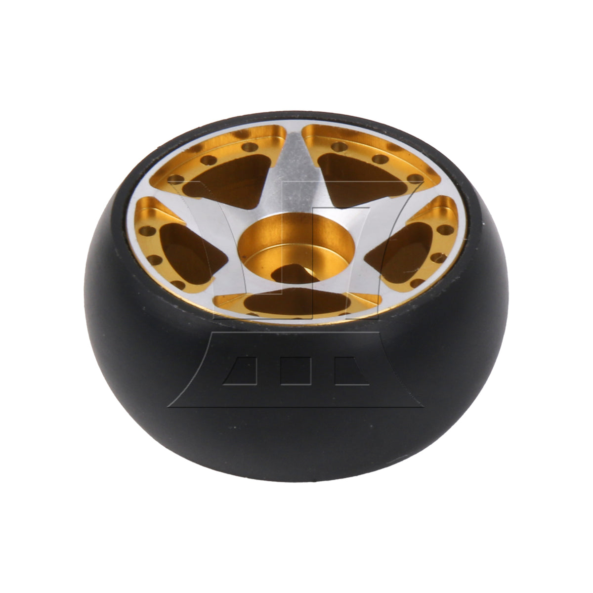BQLZR 4Pieces RC1:28 Drift Tyre & Pentagram Wheel Replacement for K969-13Y Yellow