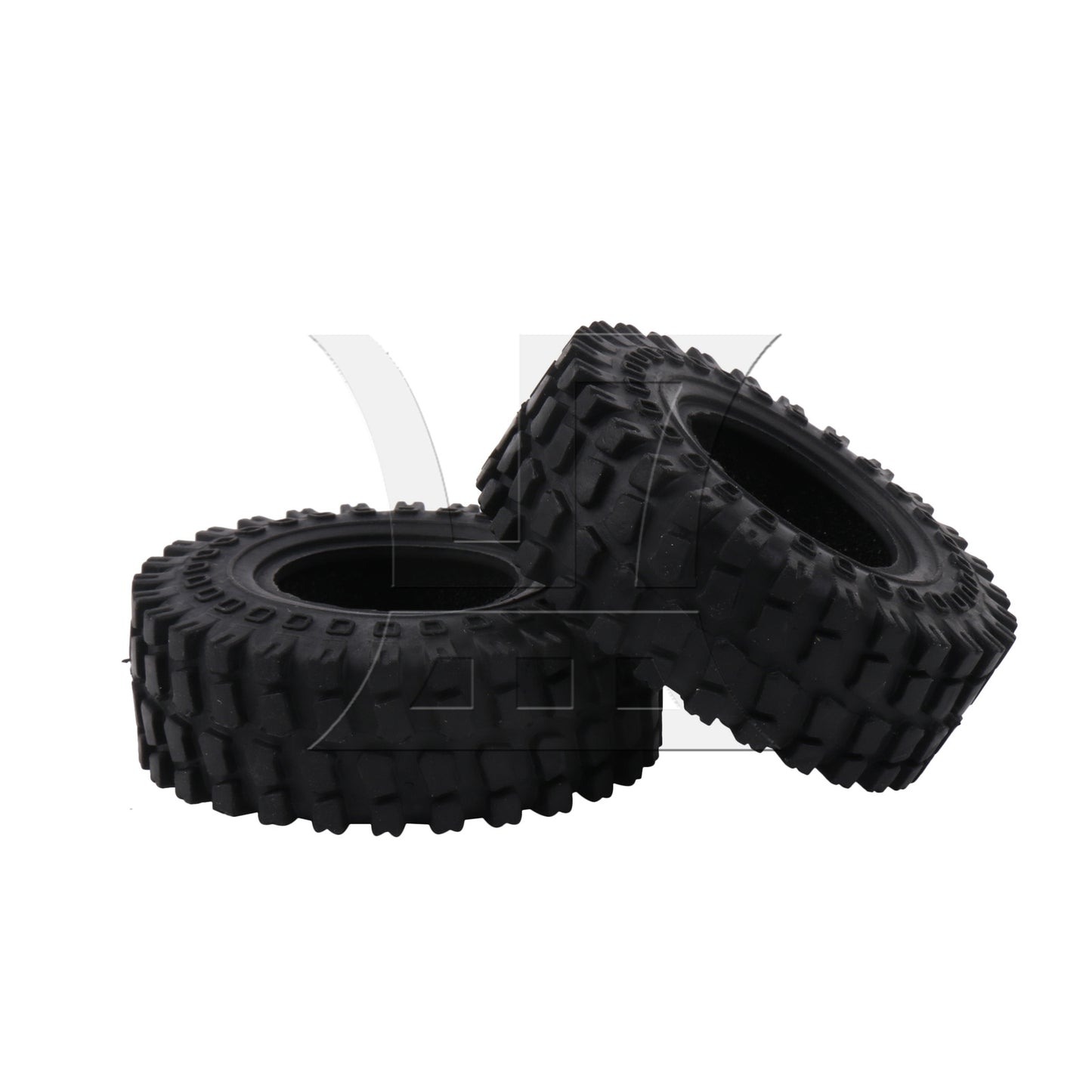 BQLZR 4Pieces RC 1:24 Rubber Tyre 60mm OD x 20mm T Replacement for FMS C3050BL 1:24