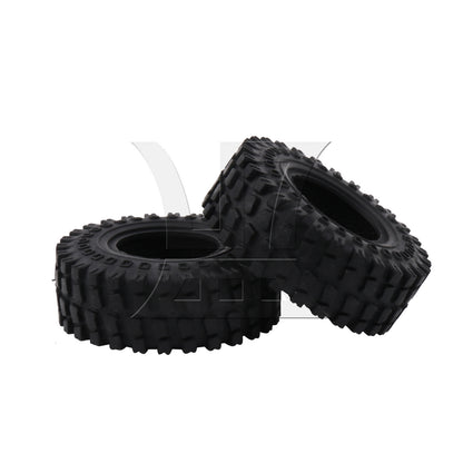 BQLZR 4Pieces RC 1:24 Rubber Tyre 60mm OD x 20mm T Replacement for FMS C3050BL 1:24
