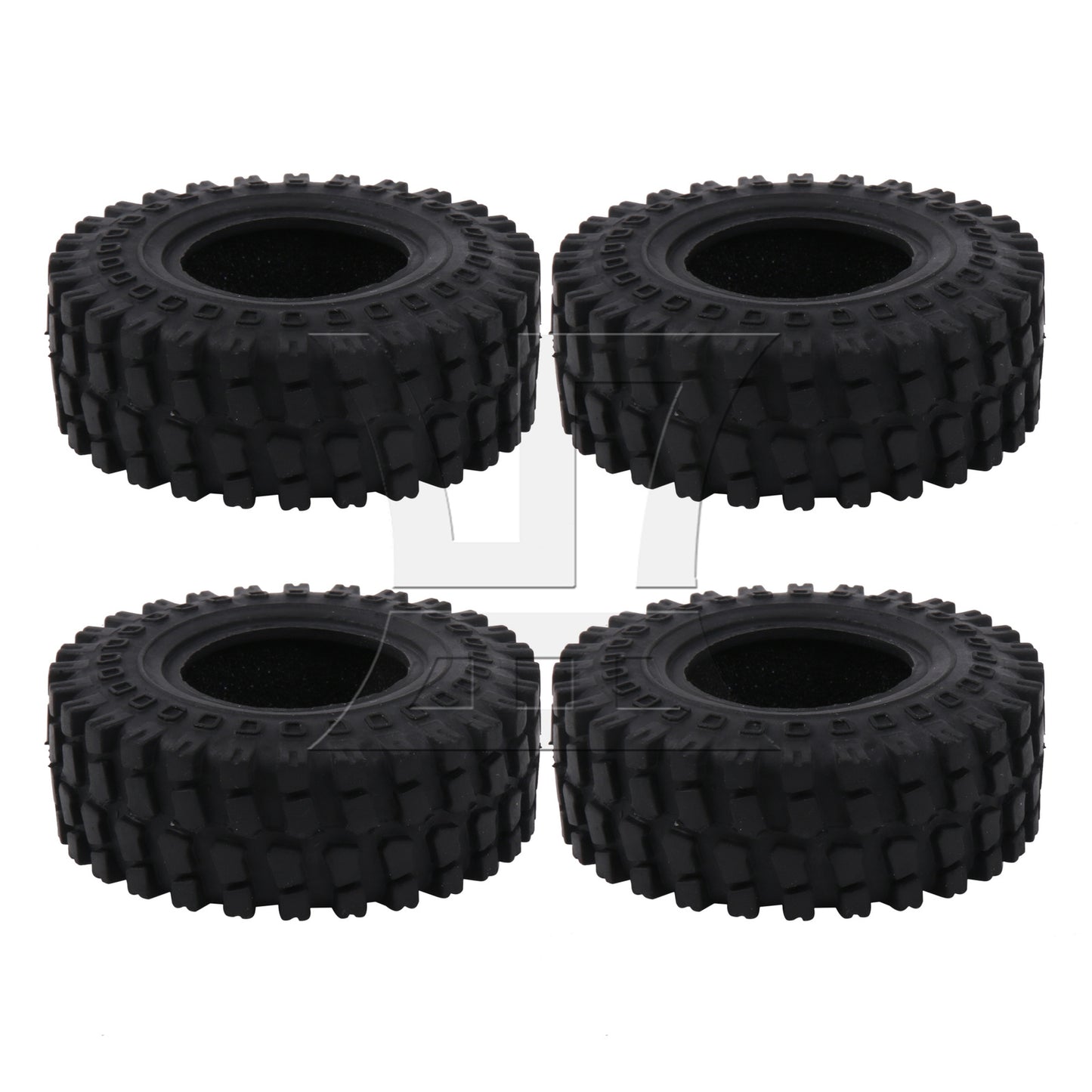 BQLZR 4Pieces RC 1:24 Rubber Tyre 60mm OD x 20mm T Replacement for FMS C3050BL 1:24