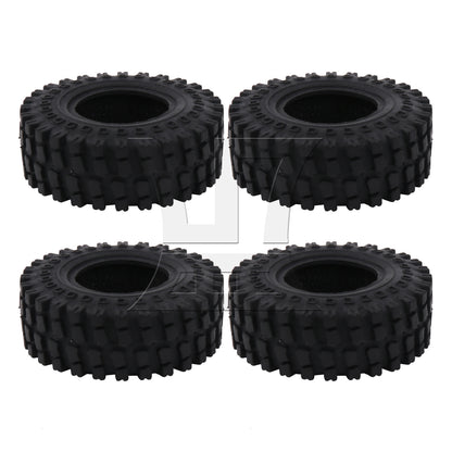 BQLZR 4Pieces RC 1:24 Rubber Tyre 60mm OD x 20mm T Replacement for FMS C3050BL 1:24
