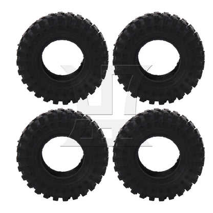 BQLZR 4Pieces RC 1:24 Rubber Tyre 60mm OD x 20mm T Replacement for FMS C3050BL 1:24