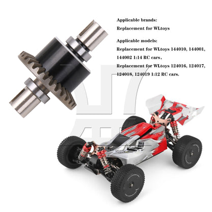 BQLZR RC Car Black Al. Metal Differential Replacement for 1:14 144010 144002