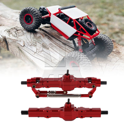 BQLZR 2Pieces RC1:16 Red Al. Front Rear Bridge Shaft Set Replacement for Henglong