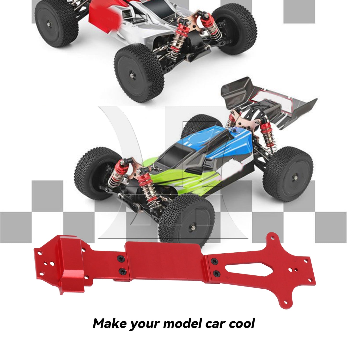 BQLZR RC Car Al. Second Floor Board Replacement for 144010 144001 1:14 Red