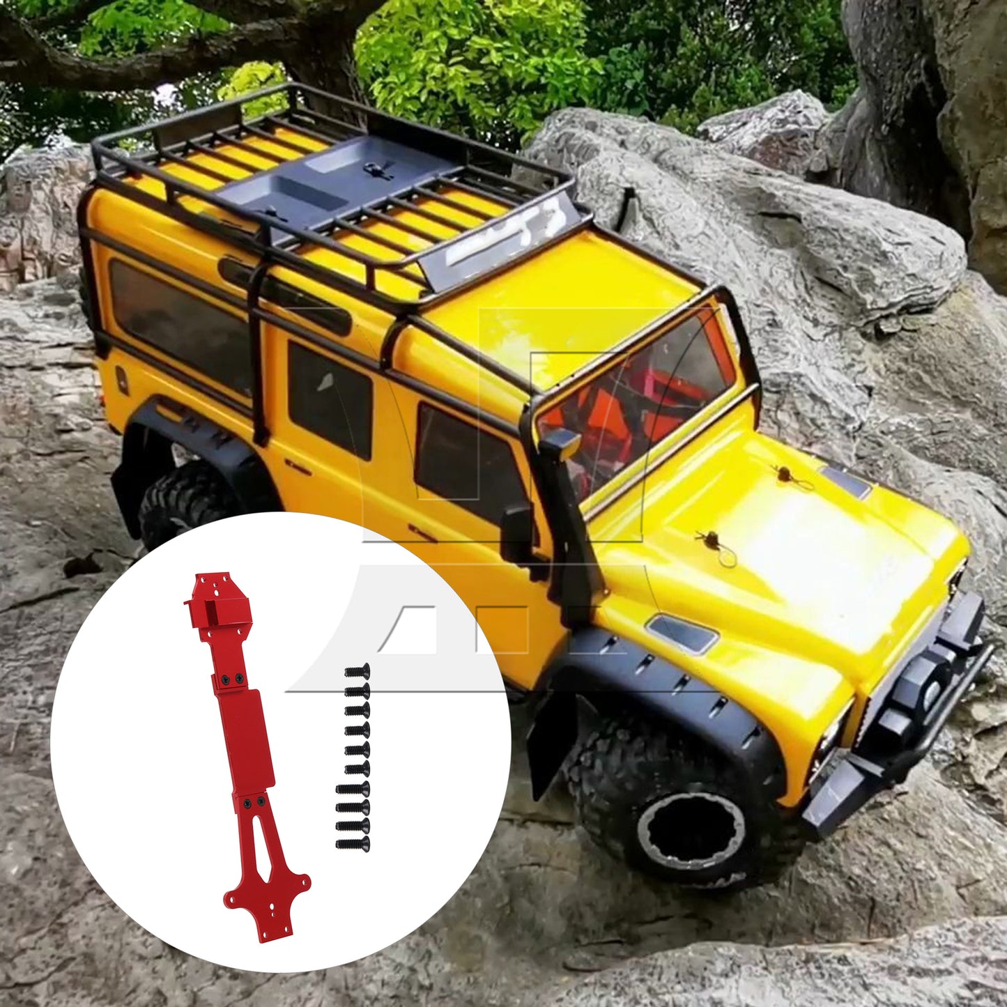 BQLZR RC Car Al. Second Floor Board Replacement for 144010 144001 1:14 Red
