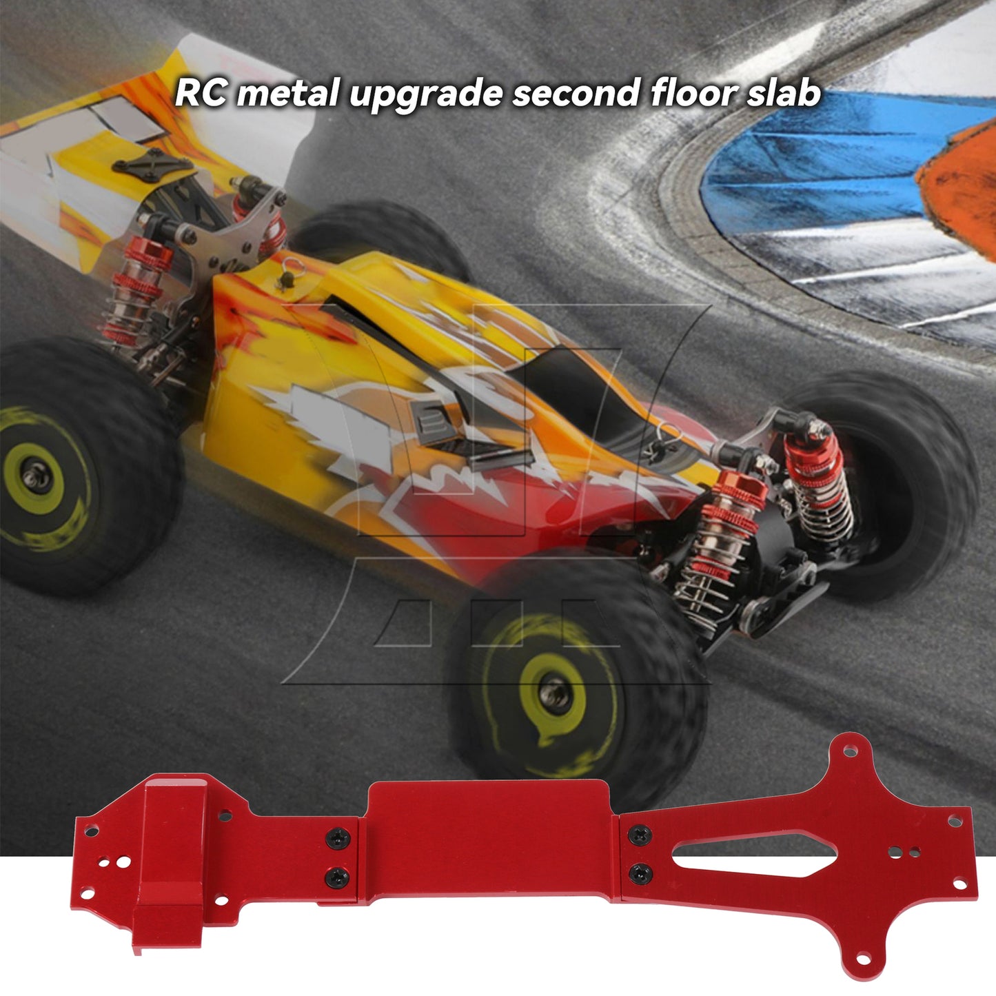 BQLZR RC Car Al. Second Floor Board Replacement for 144010 144001 1:14 Red