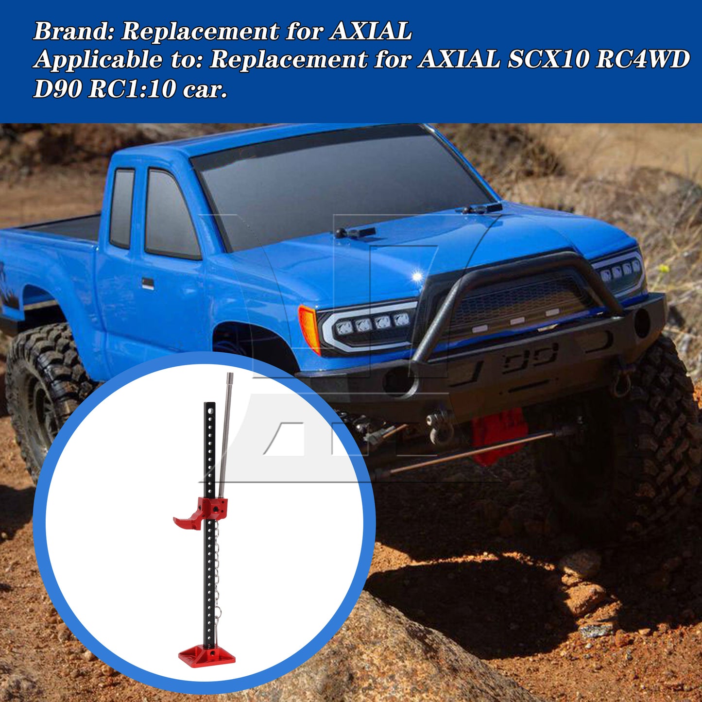 BQLZR RC1:10 Aluminum Mini Lifting Jack Simulation Part Replacement for RC4WD D90