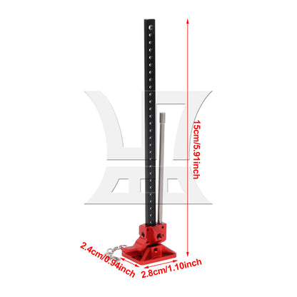 BQLZR RC1:10 Aluminum Mini Lifting Jack Simulation Part Replacement for RC4WD D90