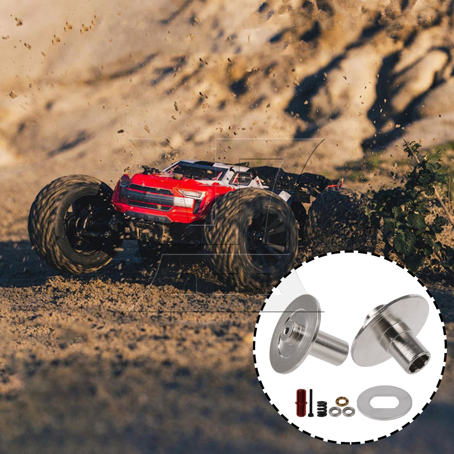 BQLZR RC 1:10 Slipper Plate & Hub Set Replacement for ARRMA Granite D3-ARA310946S