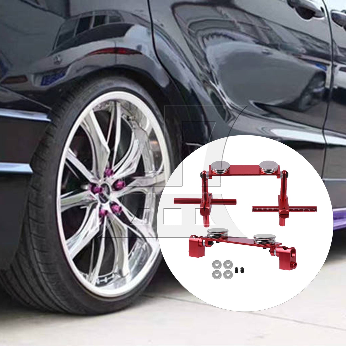 BQLZR RC1:10 Lightweight Adjustable Body Mount Magnetic Set Replacement for Sakura S