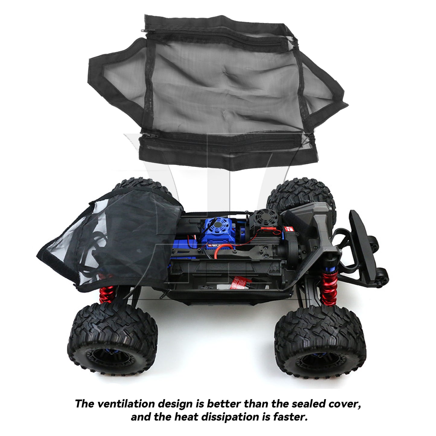 BQLZR RC1:10 Nylon Chassis Guard Cover Replacement for TRAXXAS #89086-4 1:10 Black