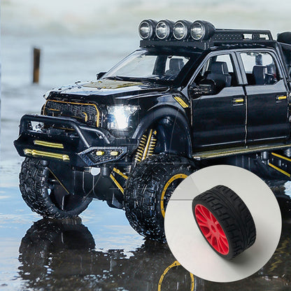 BQLZR 4PCS HSP RC1:8 off-road vehicle with scratch pattern tires and 12 claw wheels 180047 red
