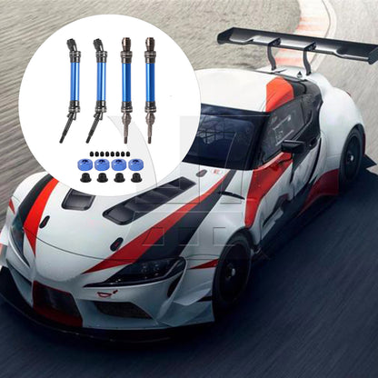 BQLZR 4 Pieces RC1:10 Front Rear Drive Shaft Replacement for TRAXXAS w/ Hex Adapters