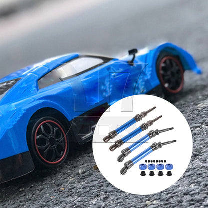 BQLZR 4 Pieces RC1:10 Front Rear Drive Shaft Replacement for TRAXXAS w/ Hex Adapters
