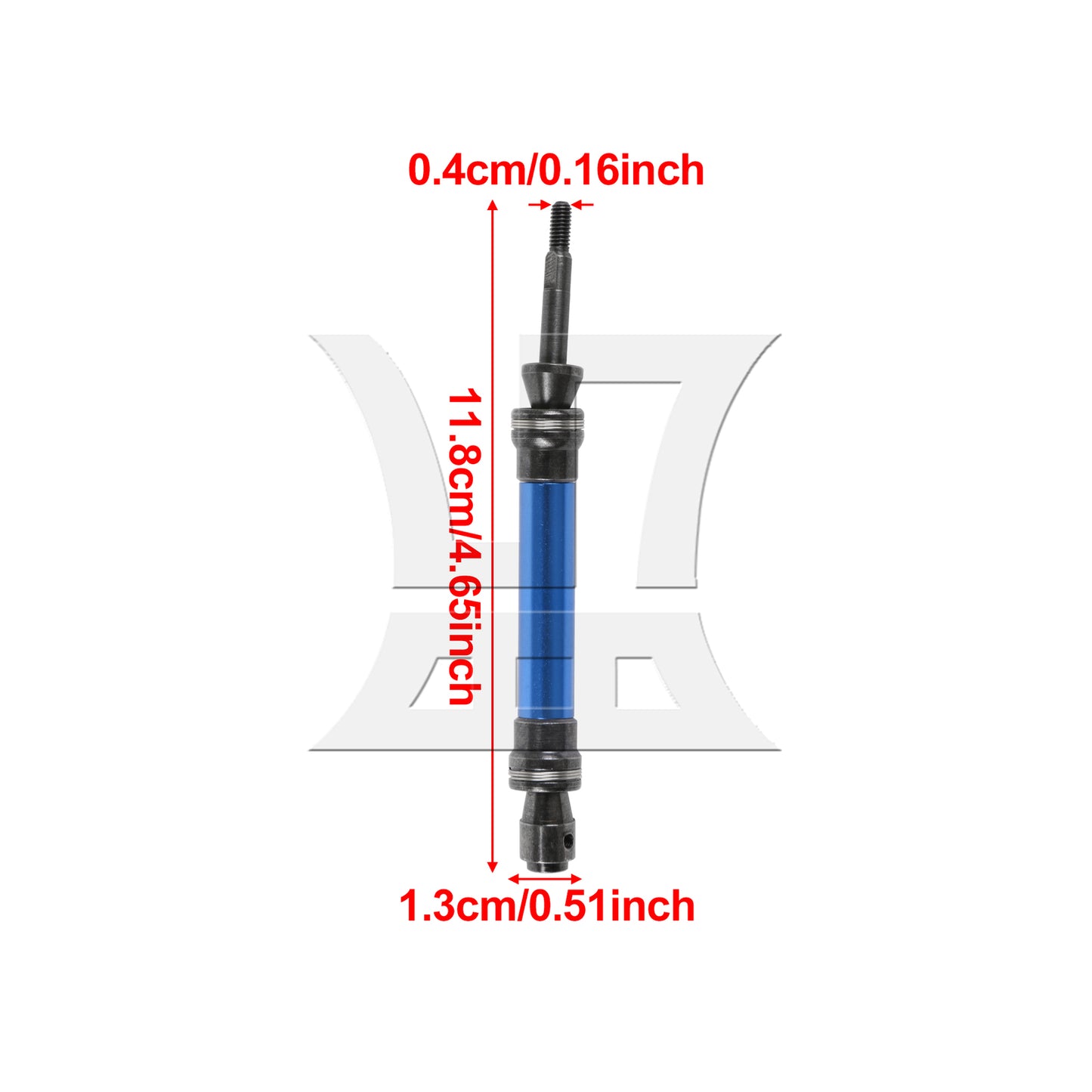 BQLZR 4 Pieces RC1:10 Front Rear Drive Shaft Replacement for TRAXXAS w/ Hex Adapters