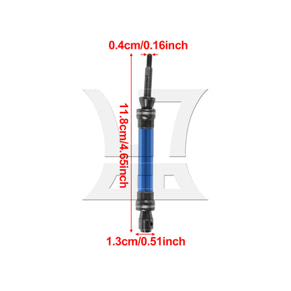 BQLZR 4 Pieces RC1:10 Front Rear Drive Shaft Replacement for TRAXXAS w/ Hex Adapters
