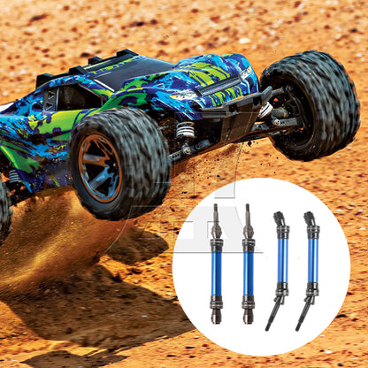 BQLZR 4 Pieces RC1:10 Front Rear Drive Shaft Replacement for TRAXXAS w/ Hex Adapters