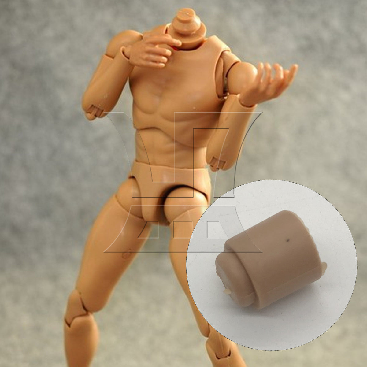 BQLZR 1pc Soldier Body Doll Neck Joint Connector 1:6 for Painting Copying and Modeling Display