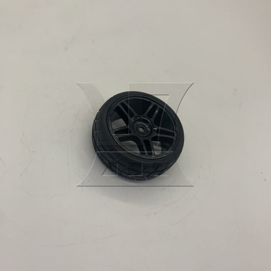 BQLZR 1pc RC1:10 On Road Car Tire and Black Wheel Rim for Model Car Repair Replacement Spare Parts