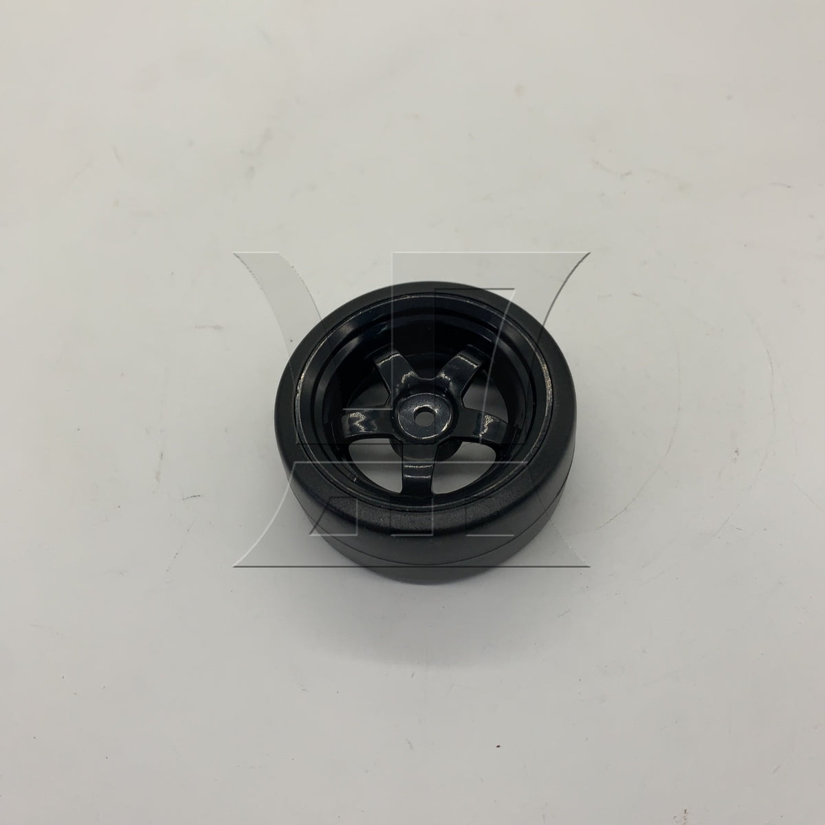 BQLZR 1pc Rc1:10 Racing Tires and 5-Spoke Black Wheel Rim 290142 for Model Car Racing