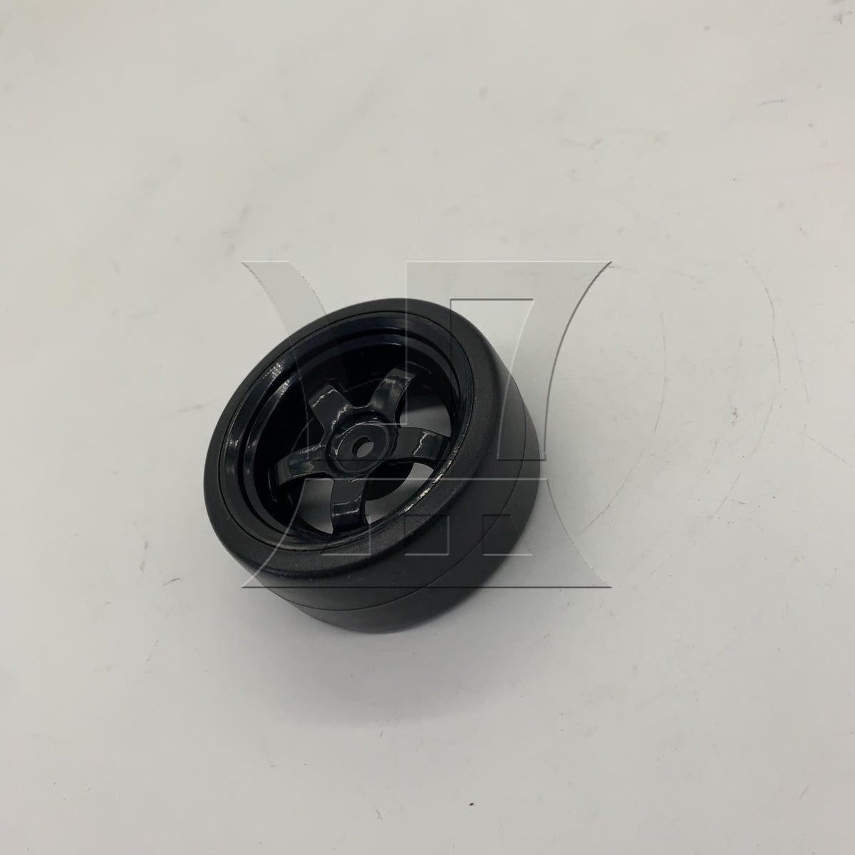 BQLZR 1pc Rc1:10 Racing Tires and 5-Spoke Black Wheel Rim 290142 for Model Car Racing