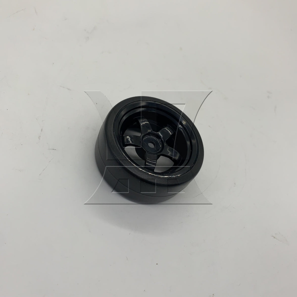 BQLZR 1pc Rc1:10 Racing Tires and 5-Spoke Black Wheel Rim 290142 for Model Car Racing