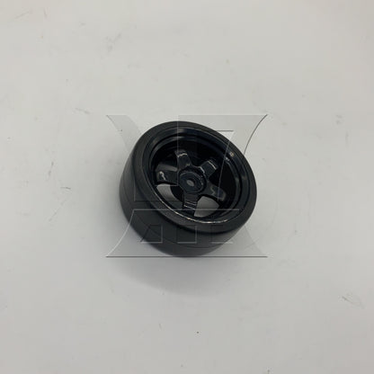 BQLZR 1pc Rc1:10 Racing Tires and 5-Spoke Black Wheel Rim 290142 for Model Car Racing