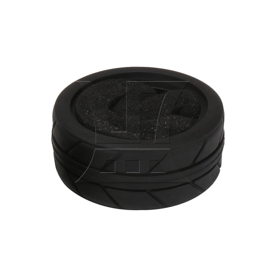 BQLZR 1pc RC1:10 Flat Sports Car Large Rubber Tire Leather D-019 Black DIY Car Model Accessories