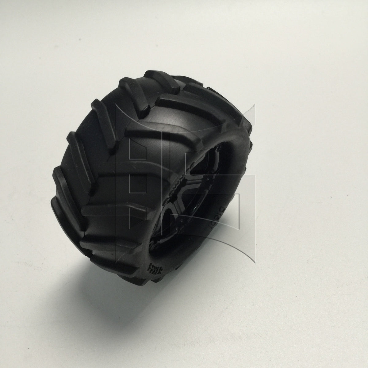 BQLZR 1pc Rc1:16 Tires and 6-Spoke Plastic Black Wheel Rim 20511 for Model Car Racing