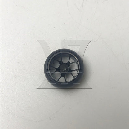 BQLZR 1pc RC1:28 Mesh Black Metal Drift Tire 25x11mm for RC1:28 Model Car