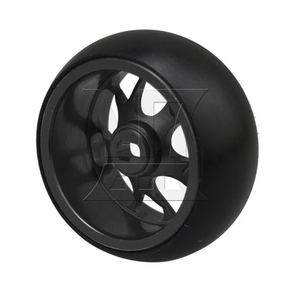 BQLZR 1pc RC1:28 Mesh Black Metal Drift Tire 25x11mm for RC1:28 Model Car