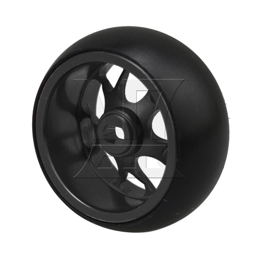 BQLZR 1pc RC1:28 Mesh Black Metal Drift Tire 25x11mm for RC1:28 Model Car