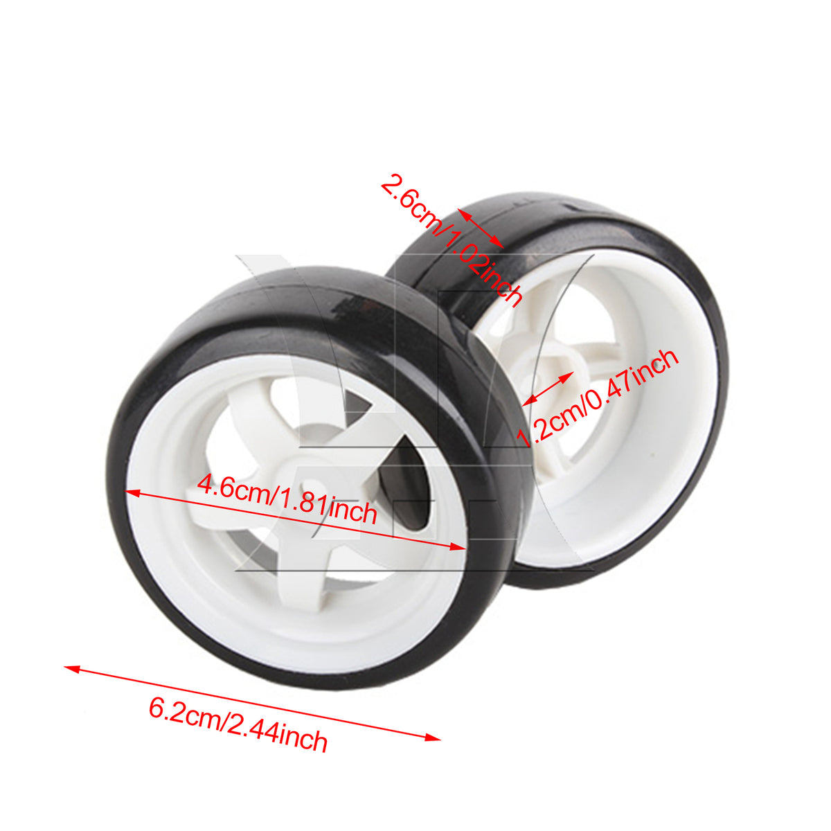 BQLZR 1pc RC1:10 Drift Tires and Hard Plastic Wheels for RC1:10 Flat Sport Car