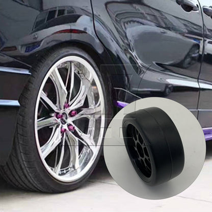 BQLZR 1pc Rc1:10 Racing Car Drift Tires and Y-Shaped Black Wheel Rim 290101 for Model Car Racing