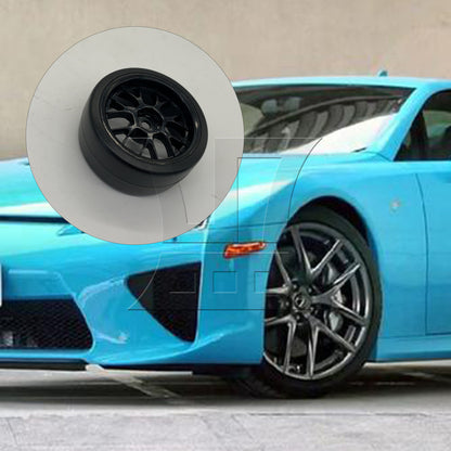BQLZR 1pc Rc1:10 Racing Car Drift Tires and Y-Shaped Black Wheel Rim 290101 for Model Car Racing