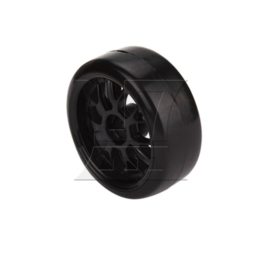 BQLZR 1pc Rc1:10 Racing Car Drift Tires and Y-Shaped Black Wheel Rim 290101 for Model Car Racing