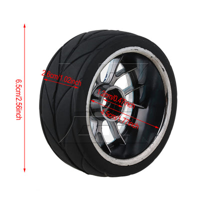 BQLZR 1pc RC1:10 Racing Tire Wheel Hub Y-shaped Plated Blue Wheel Model Accessories