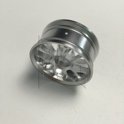 BQLZR 1pc RC1:10 On Road Car Aluminum Alloy Y-Shaped Wheel Rim 50008S Silver for Model Car Racing