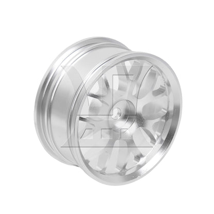 BQLZR 1pc RC1:10 On Road Car Aluminum Alloy Y-Shaped Wheel Rim 50008S Silver for Model Car Racing