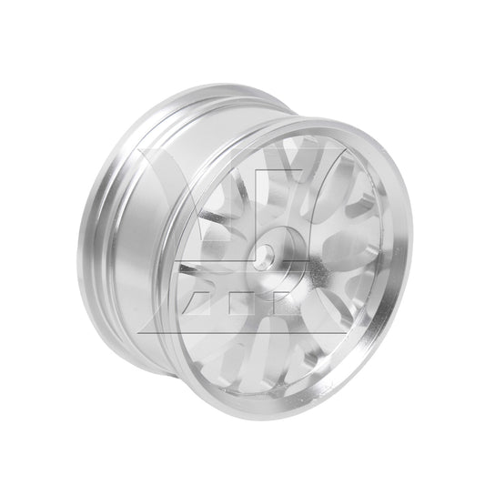BQLZR 1pc RC1:10 On Road Car Aluminum Alloy Y-Shaped Wheel Rim 50008S Silver for Model Car Racing