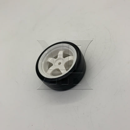 BQLZR 1pc RC1:10 On Road Car Drift Tire and 5-Spoke White Wheel for Model Car Repair Replacement Spare Parts