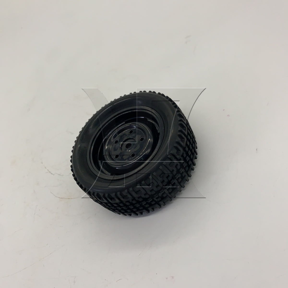 BQLZR 1pc RC1:10 On Road Car Tire and 4-Hole Plastic Wheel Rim 20662 Black for Model Car Racing
