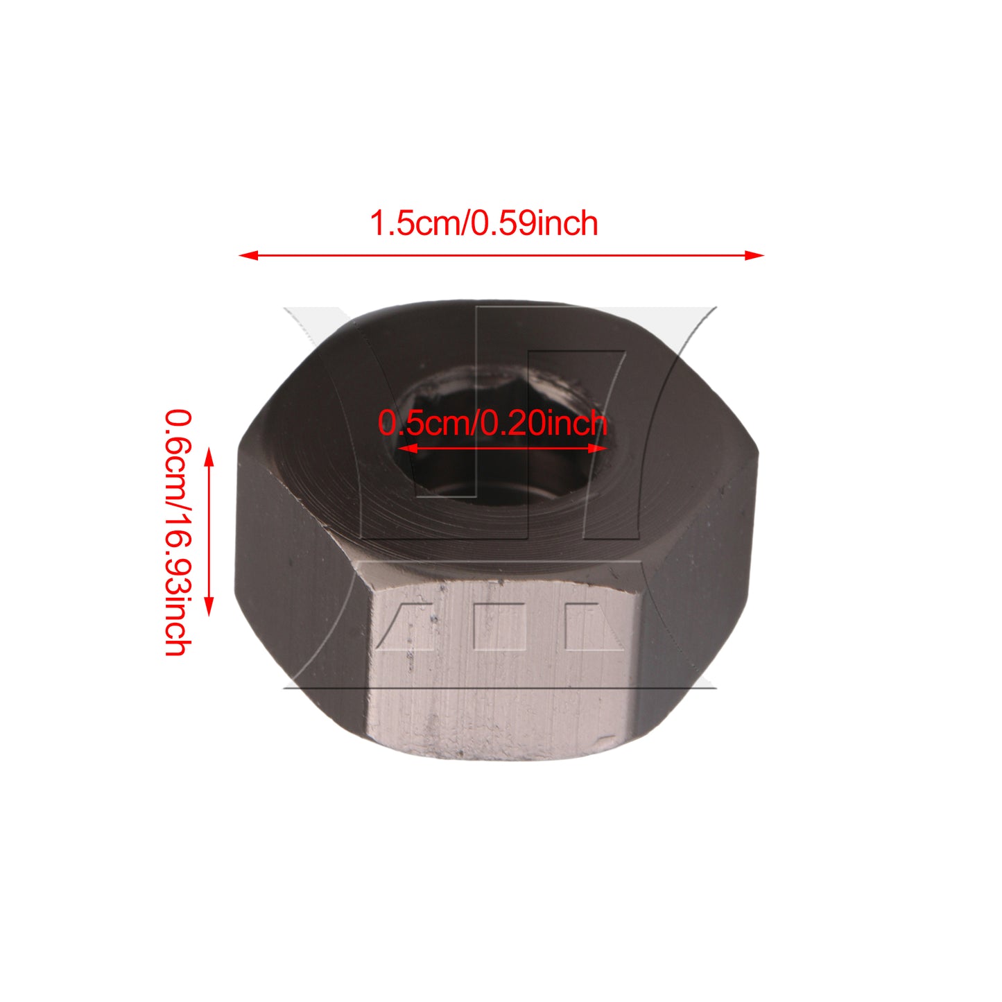 BQLZR 1pc RC1:16 Hex Wheel Hub 5mm To 12mm Titanium Model Car Upgrade Accessories