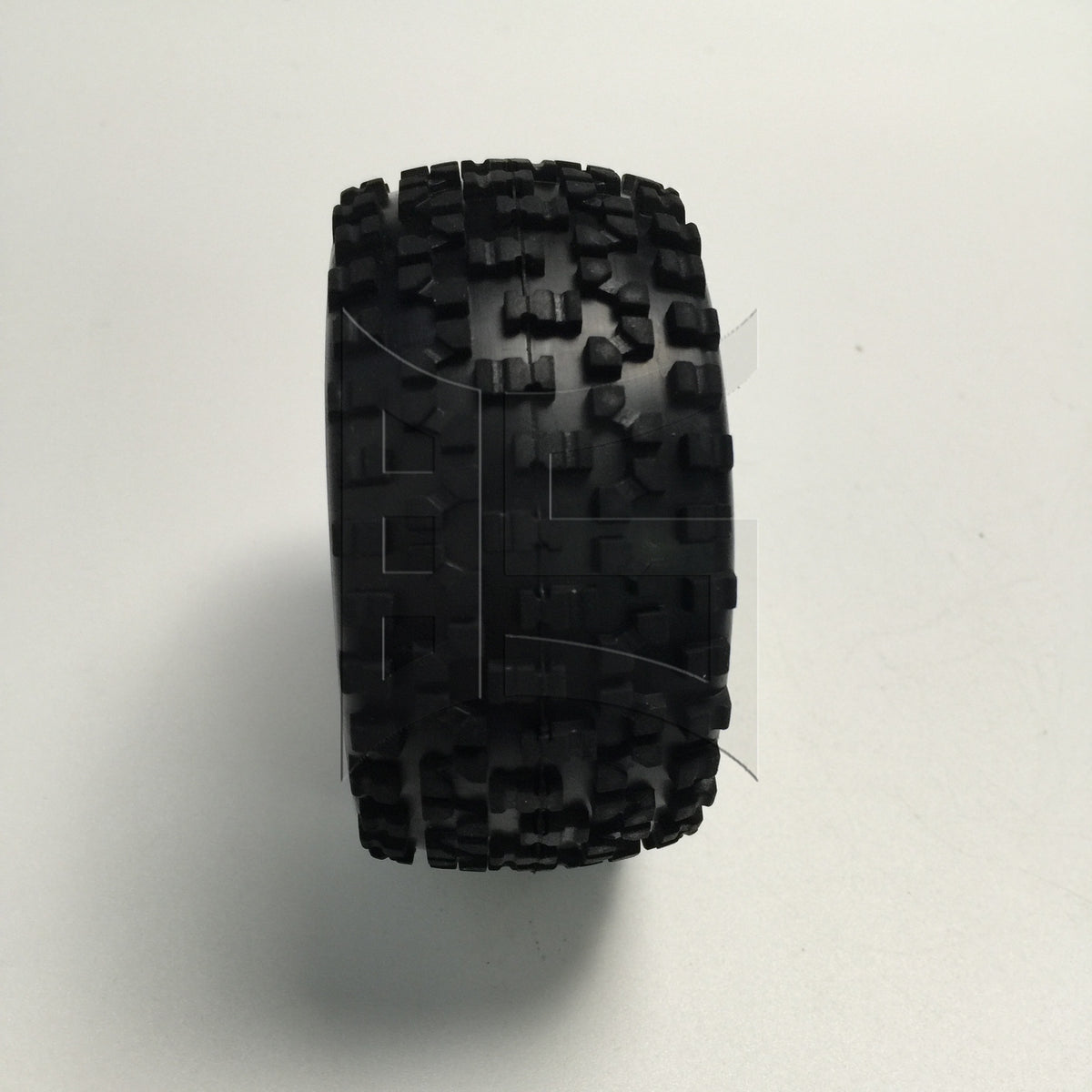 BQLZR 2pcs RC1:10 Off-road Vehicle Rear Wheel with Black Dotted Tread and White Wheel Wheel Model Acceossories